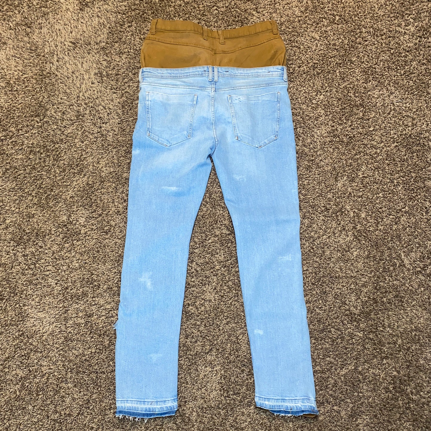 APOLLO Double Waisted Khaki-Denim Jeans